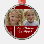 Photo Merry Christmas Grandma Ornament