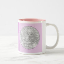 Photo Mug Template - Baby Pink Bunny