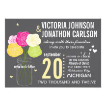 Photo Ranunculus Rose Typography Modern Wedding Personalized Announcements