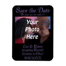 Photo Save the Date! Vinyl Magnet