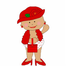 Photo Sculpture Girls Little Diva Red