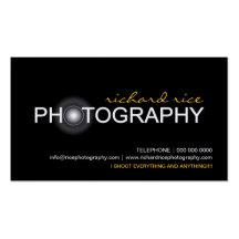 Photographer Business Cards