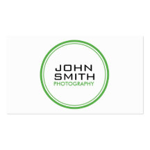 Photographer Modern Professional Plain Simple Business Card