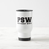 Photoshop World PSW Travel Cup mugs
