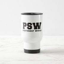 Photoshop World PSW Travel Cup Mug