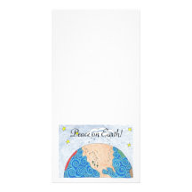 physical geography, Peace on Earth! Photo Card Template