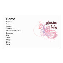 Physics Babe Business Card