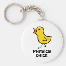 Physics Chick Keychain