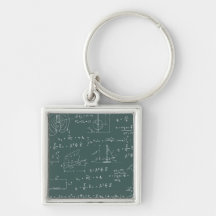 Physics diagrams and formulas keychains