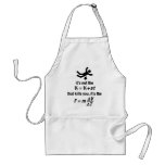 physics - it's the sudden deceleration that kills aprons