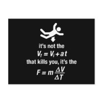 physics - it's the sudden deceleration that kills