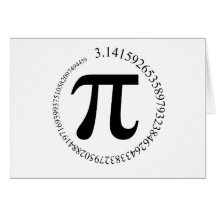Pi (π) Day Card
