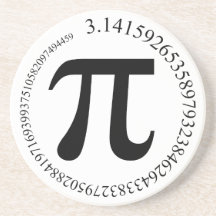 Pi (π) Day Drink Coasters