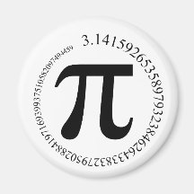 Pi (π) Day Fridge Magnet