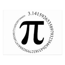 Pi (π) Day Postcard