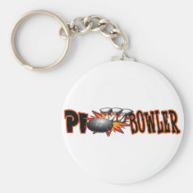 PI BOWLER - PLAY OFF BI POLAR - SPORTS/ MATH HUMOR KEYCHAINS