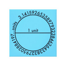 Pi Circle Canvas Prints