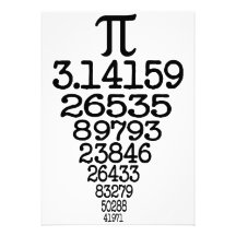 Pi Day compleye 3.14 Personalised Invitations