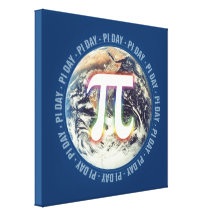 Pi Day on Earth - Math Canvas Canvas Prints