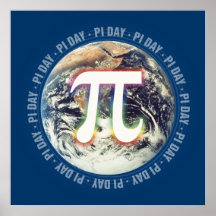 Pi Day on Earth - Math poster