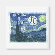 Pi in the Sky Fridge Magnets