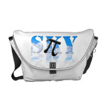 Pi in the Sky Nerd Humour Messenger Bag