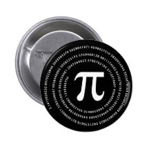Pi Number Design Button