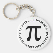 Pi Number Design Key Chain