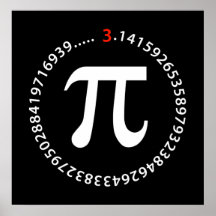 Pi Number Design Print
