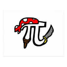 PI Pirate Postcard
