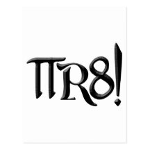 PI R8 - PIRATE SPELLED THE GEEK WAY POSTCARD