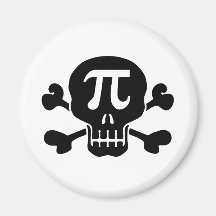 Pi rate fridge magnet