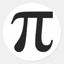 Pi Round Stickers