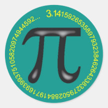 PI ROUND STICKERS