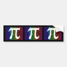 Pi Sign Electric Bumper Stickers