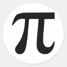 Pi Symbol Stickers