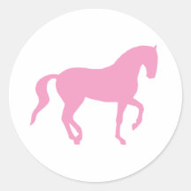 Piaffe Horse (pink) Stickers