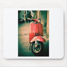Piaggio Scooter in Italy Mouse Pads