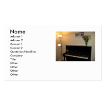 Piano business card