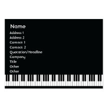 Piano - Chubby Business Card Templates