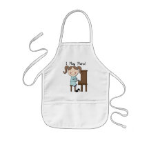Piano - Female Tshirts and Gifts Aprons