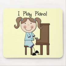 Piano - Female Tshirts and Gifts Mouse Pad
