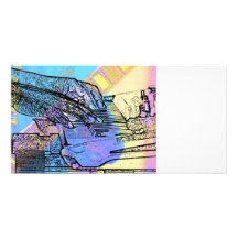 piano hands  guitar neck hands pastel version photo cards