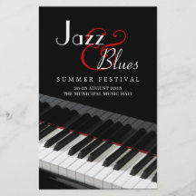 Piano Jazz Blues Music Concert flyer