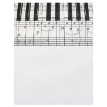 Piano Keyboard and Music Notes Flyer