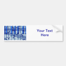 Piano Keyboard Bumper Sticker