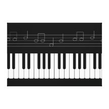 Piano keyboard canvas prints