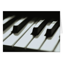Piano Keyboard Card