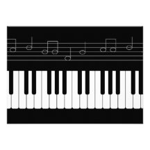 Piano keyboard custom announcements