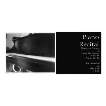 Piano Keyboard Invitation